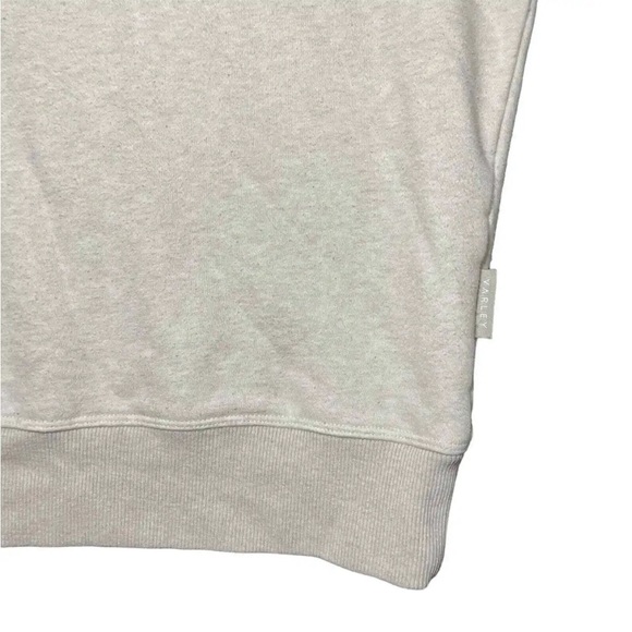 Varley Pullover Woods Pullover Sweatshirt High Neck Ribbed Trim Cream Size Large - Picture 8 of 9